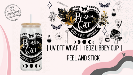 Black Cat Coffee House Libbey UV Wrap