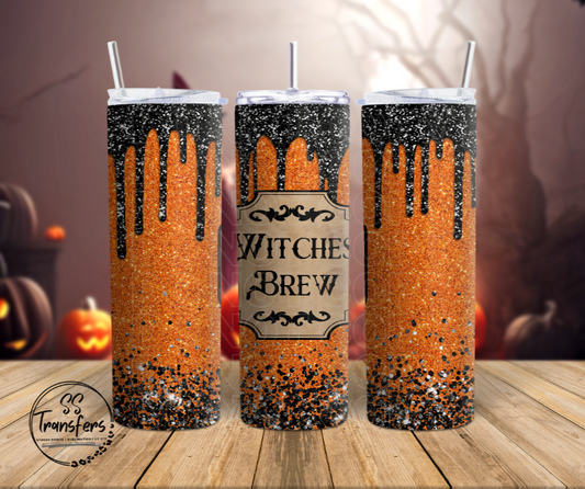 Sparkly Dipped Witches Brew Sub Tumbler Transfer
