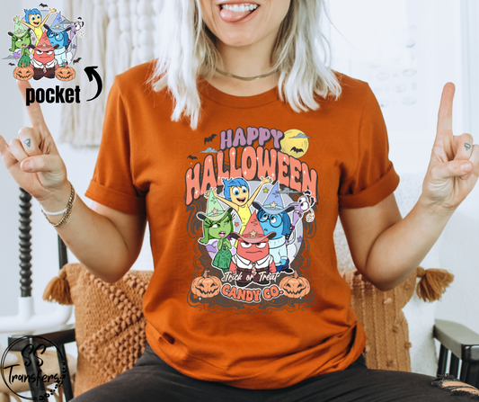 Emotions Happy Halloween (pocket included) DTF Transfer