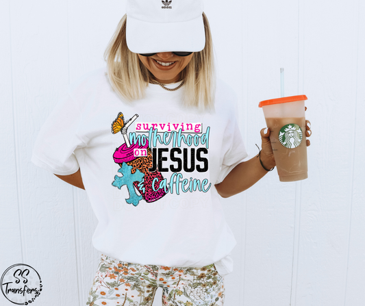 Jesus and Caffeine DTF Transfer