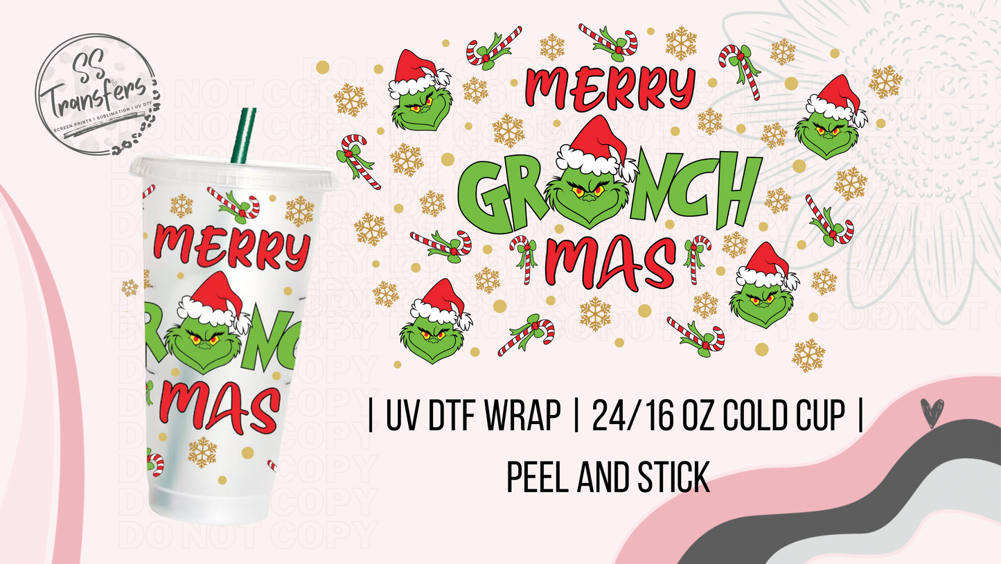 Merry G Mas 24/16oz Cold Cup UV Wrap