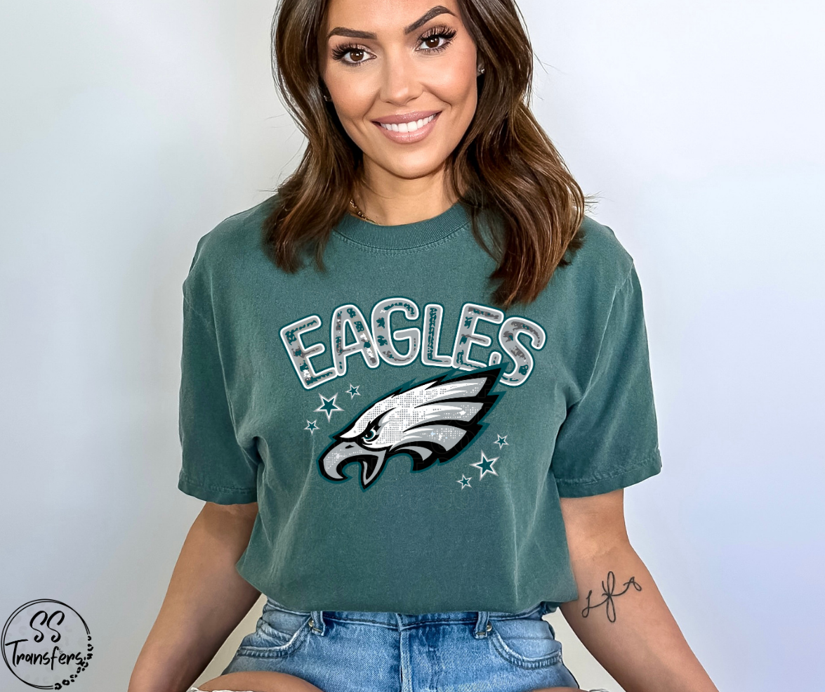 Eagles Faux Bling DTF Transfer