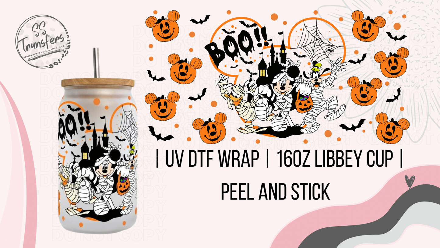 Pumpkin Mouse Mummy Libbey UV Wrap