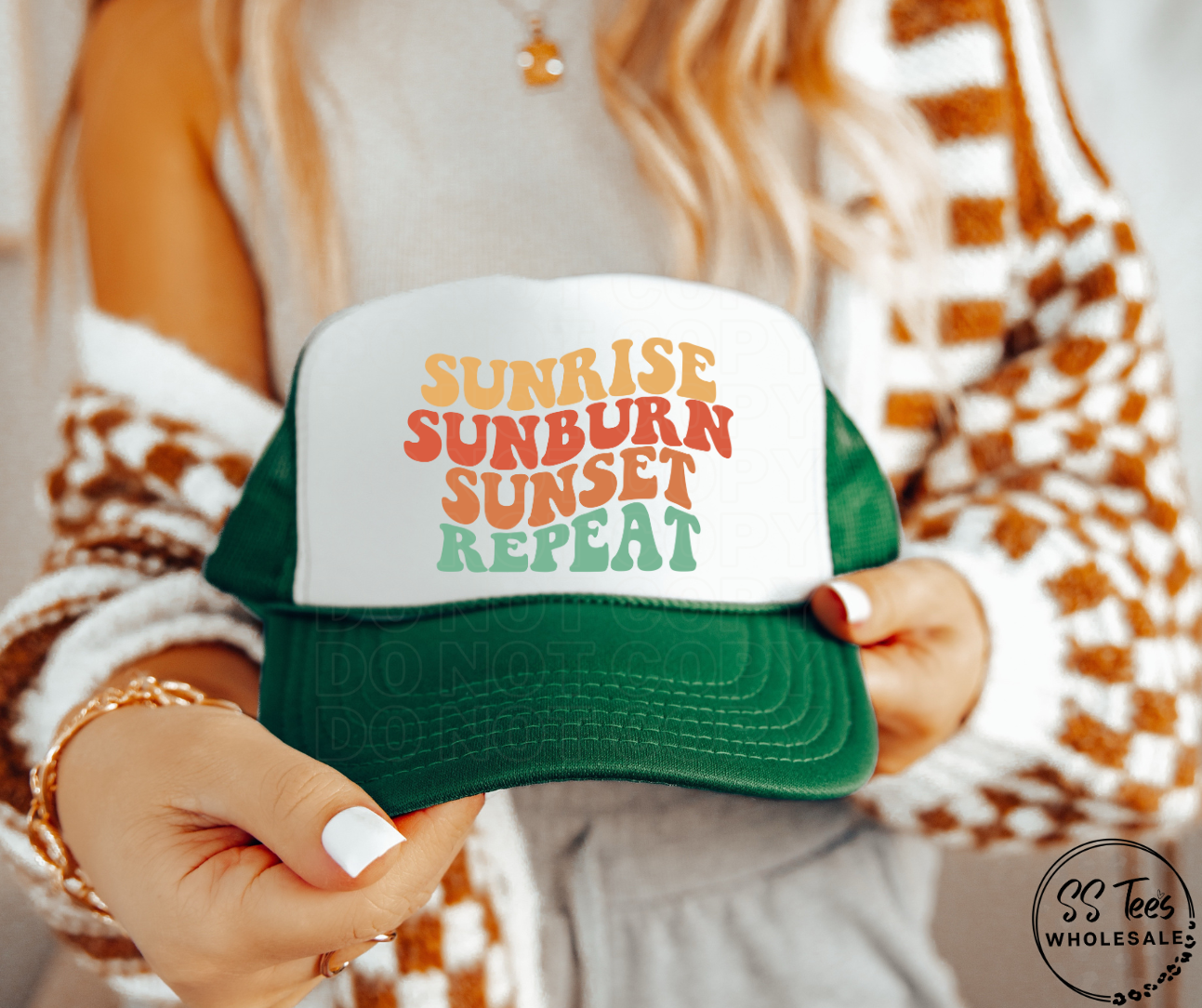Sunrise Sunburn Hat DTF/Sub Transfer