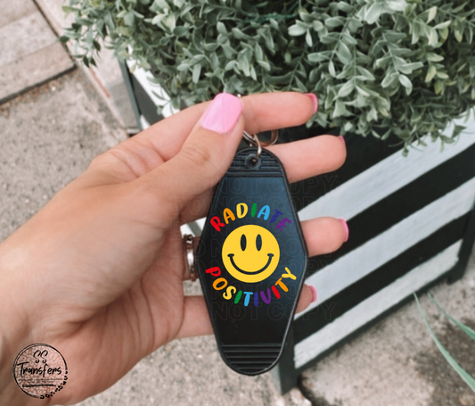 Radiate Positivity UV Motel Keychain