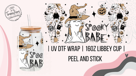 Spooky Babe Libbey UV Wrap