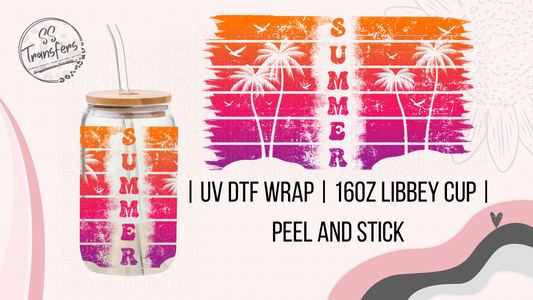Summer Palms Libbey UV Wrap