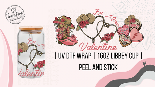 Be Mine Valentine Libbey UV Wrap
