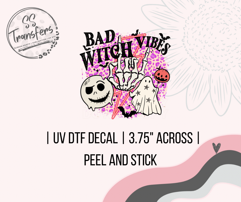 Bad Witch Vibes UV Decal