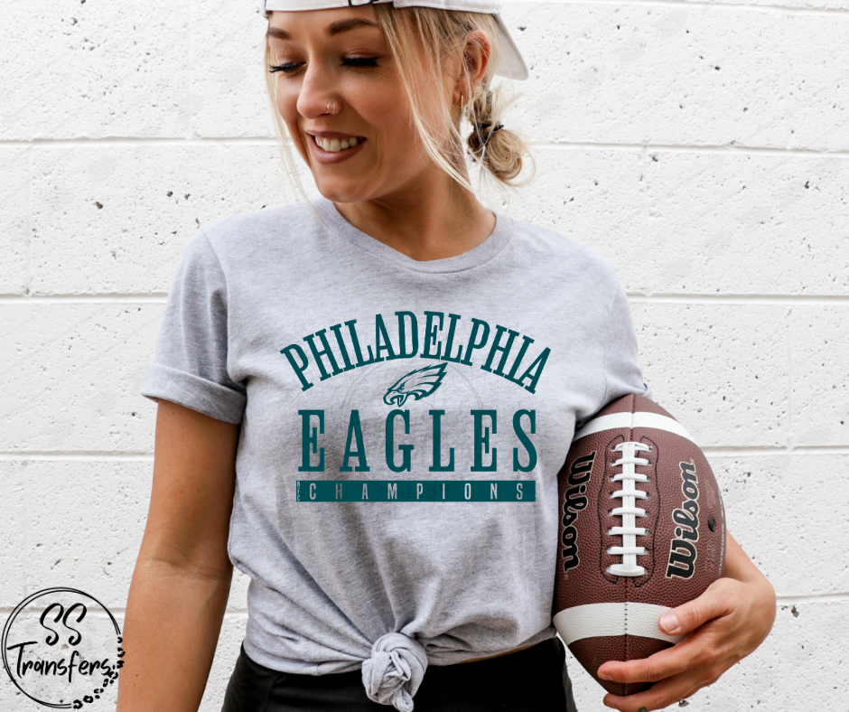 Eagles Champions One Color (multiple colors) DTF Transfer