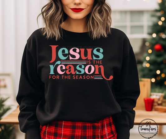 Retro Jesus Is The Reason For The Season DTF Transfer