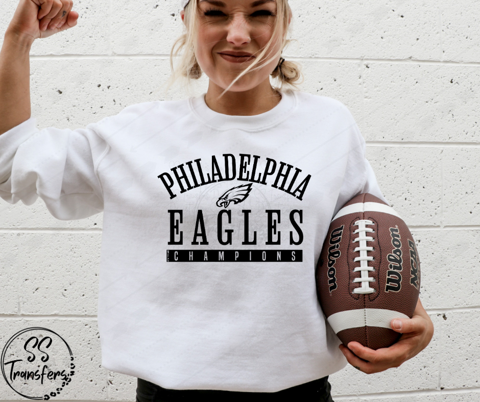 Eagles Champions One Color (multiple colors) DTF Transfer