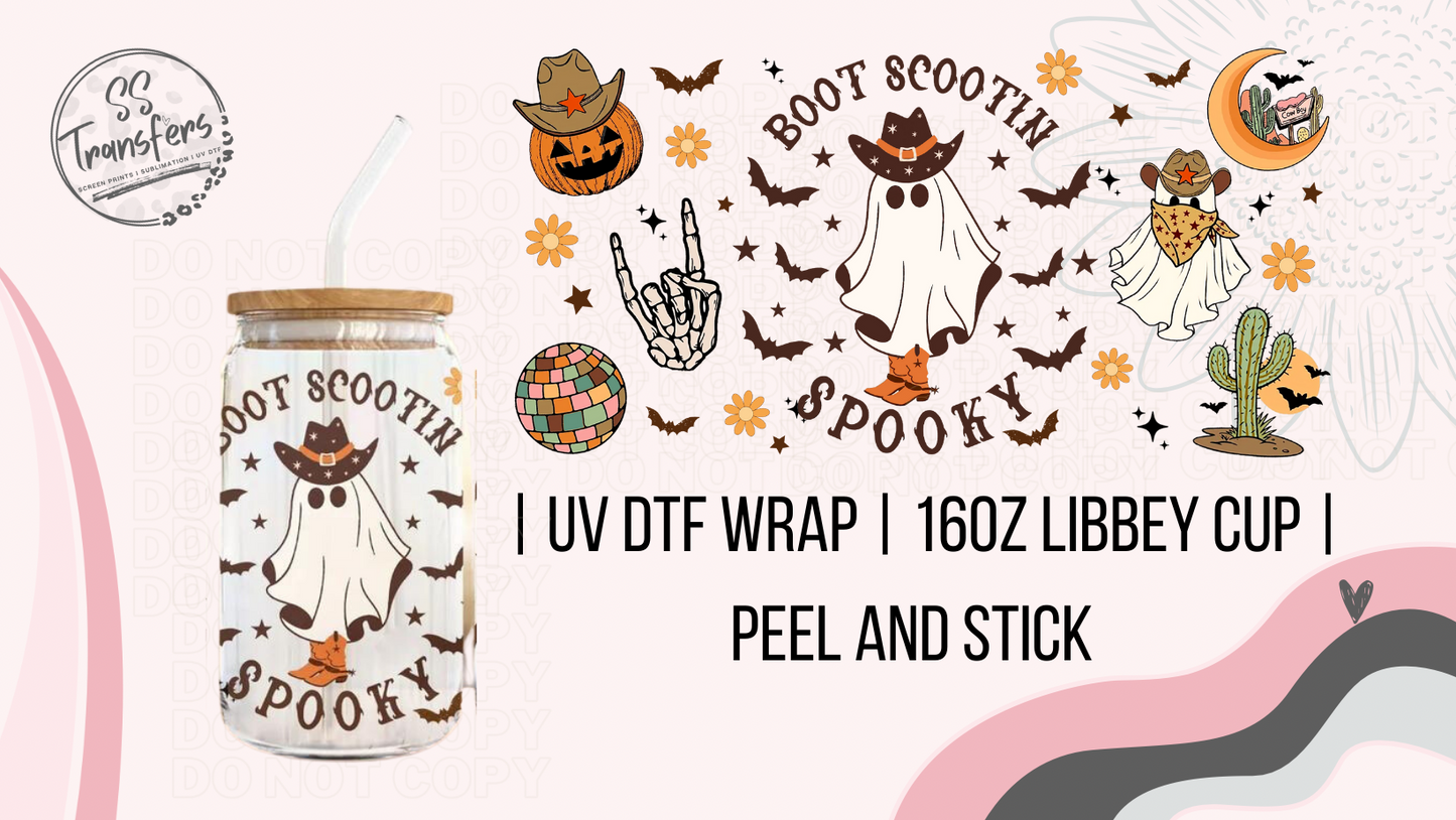 Boot Scootin' Spookie Libbey UV Wrap