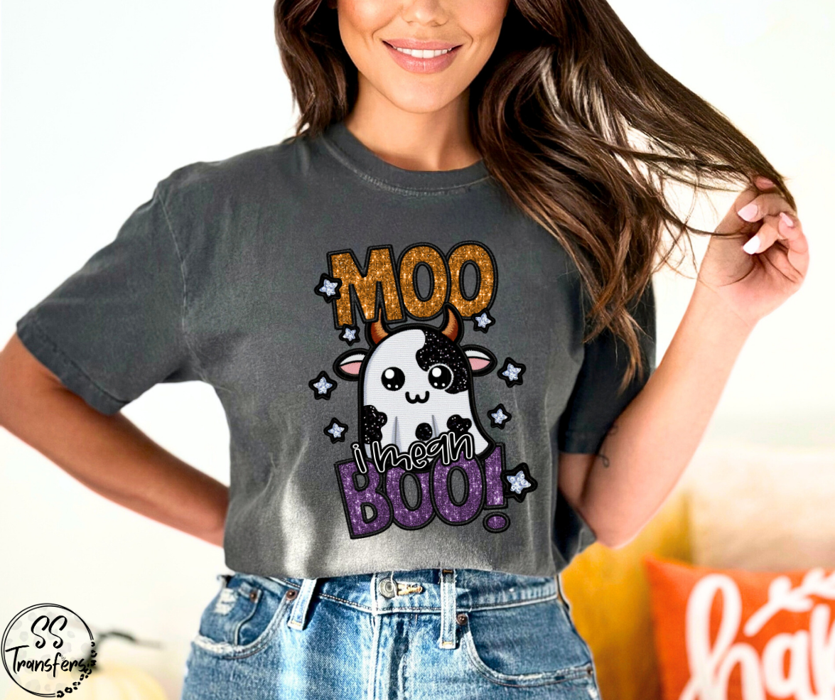 Moo I Mean Boo DTF Transfer