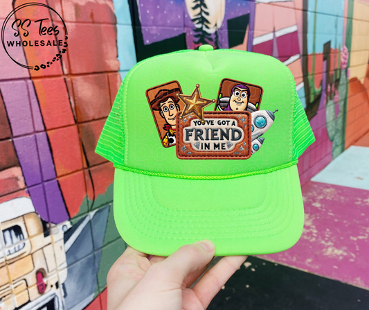 Friend in Me Faux Embroidered Hat DTF/Sub Transfer