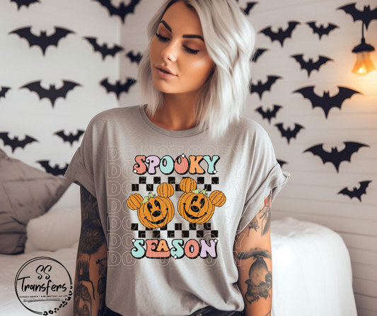 Spooky Season Mouse Pumpkins DTF Transfer