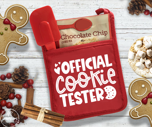 Official Cookie Tester Pot Holder Screen Print Transfer