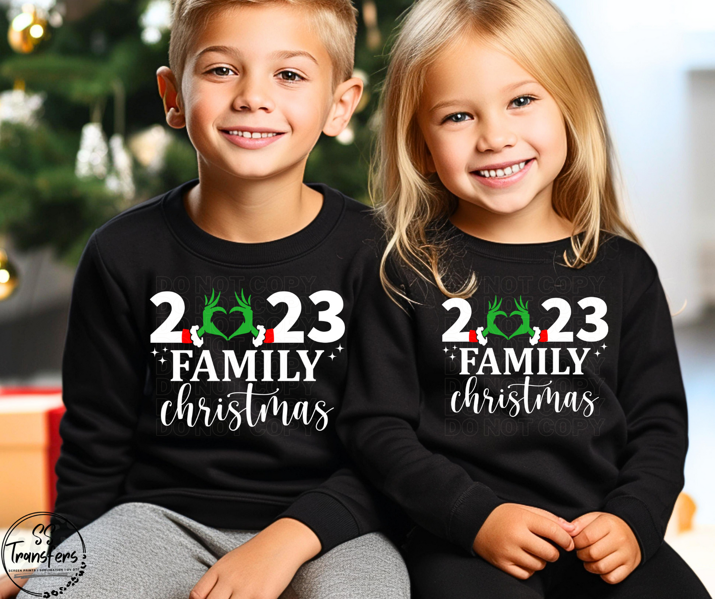 2023 Family Christmas DTF Transfer