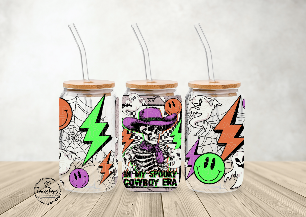 Spooky Cowboy Libbey UV Wrap