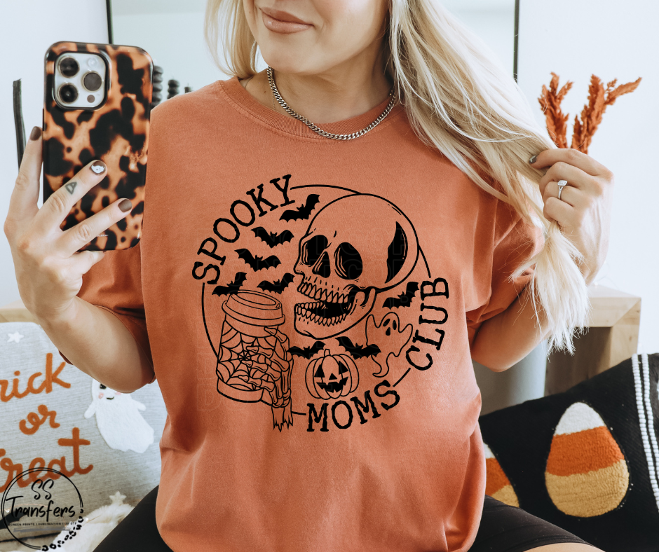 Spooky Moms Club (Multiple Colors) DTF Transfer