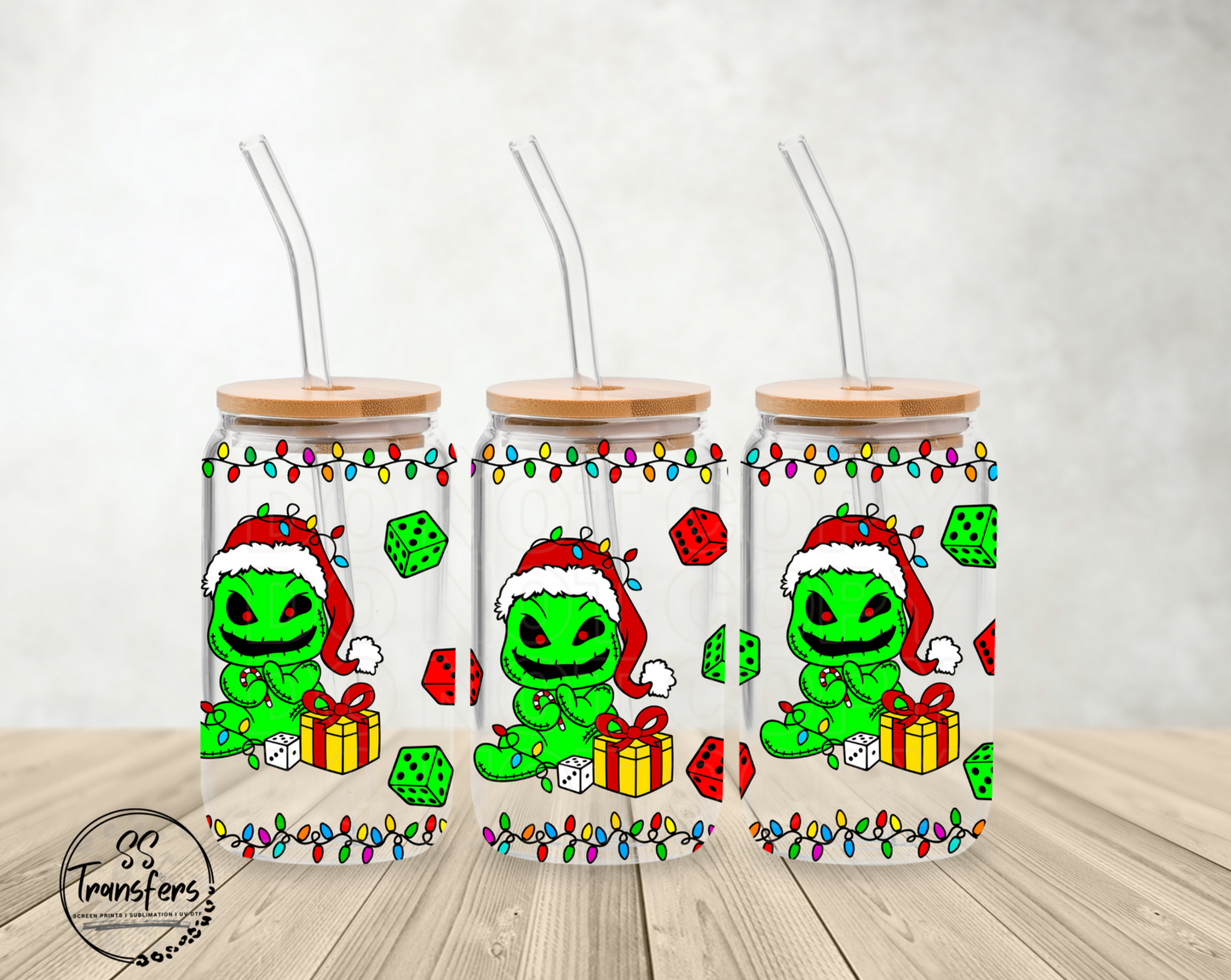 Oogie Christmas Libbey UV Wrap