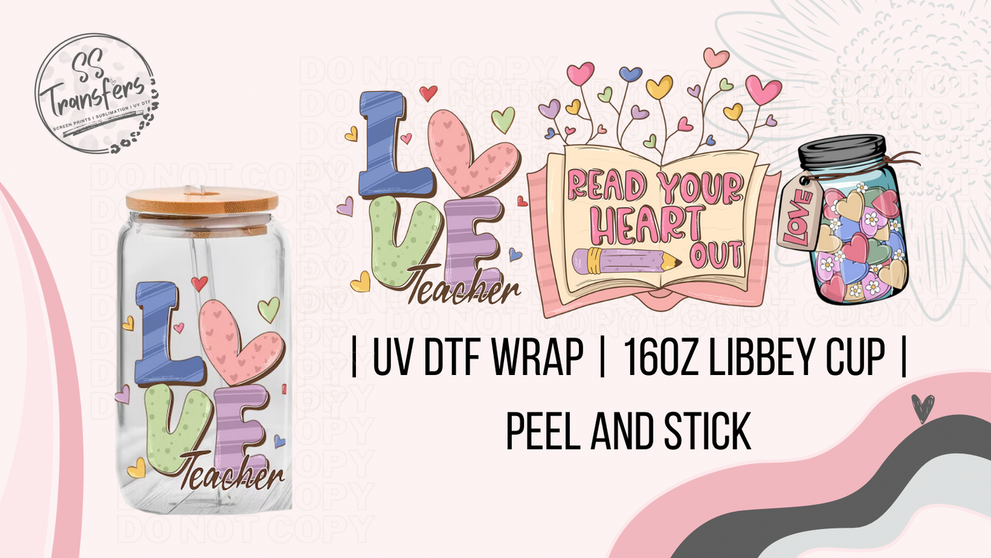 Read Your Heart Out Libbey UV Wrap