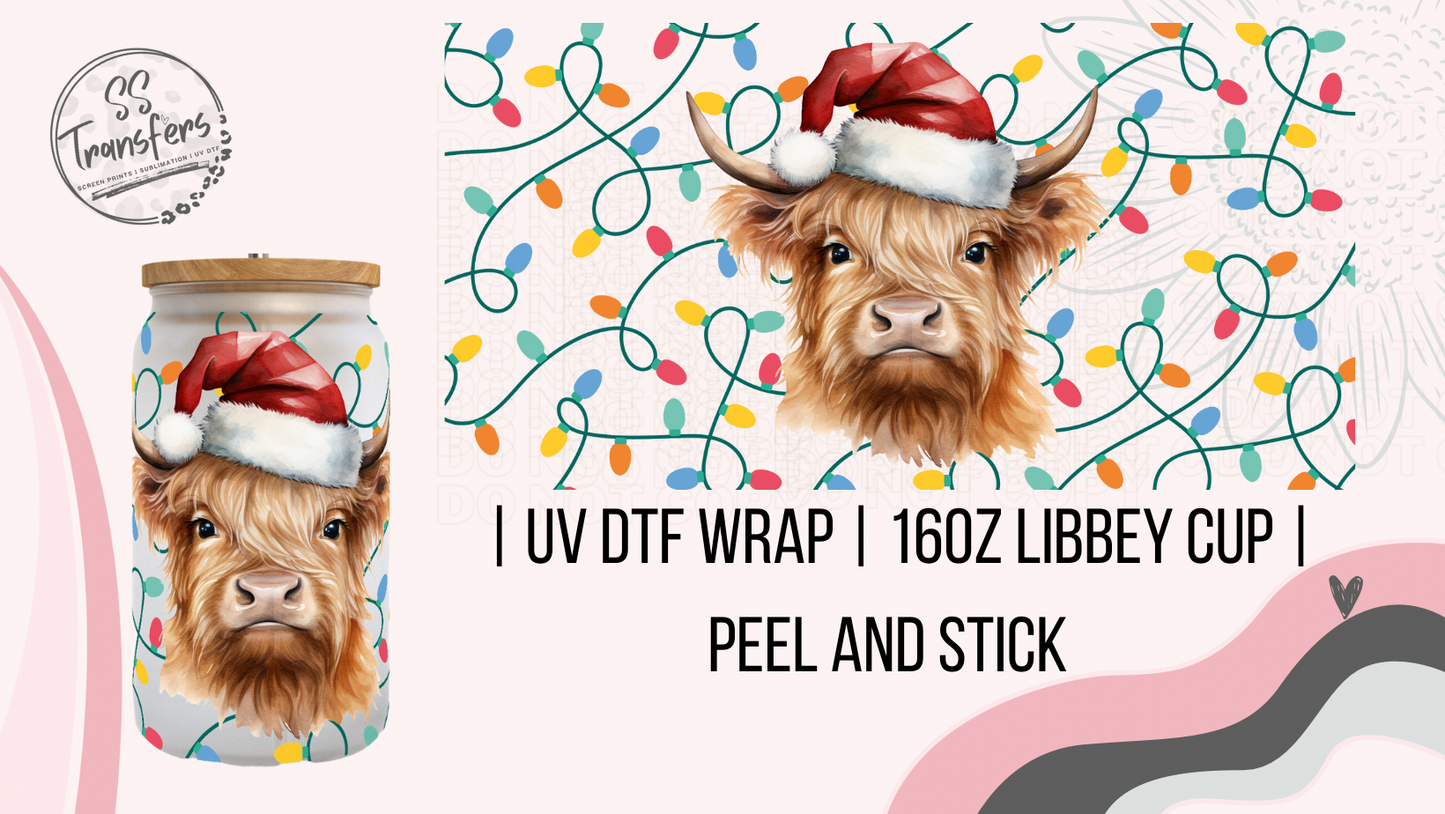 Christmas Cow Libbey UV Wrap