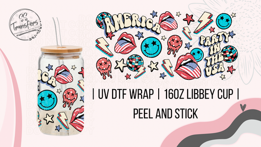 Party in the USA Smiles Libbey UV Wrap