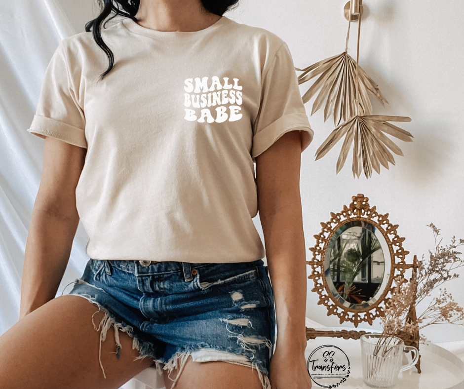 Small Business Babe (Multiple Colors) Pocket DTF Transfer