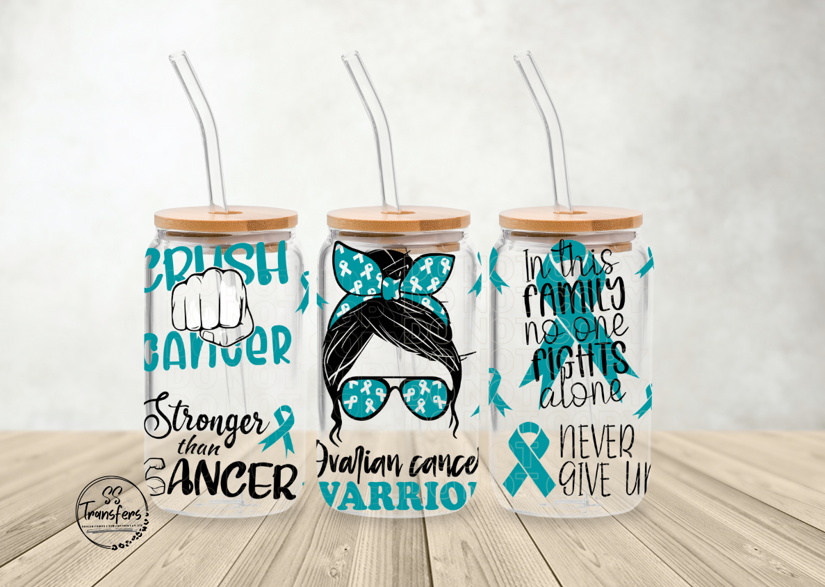 Ovarian Cancer Awareness Libbey UV Wrap