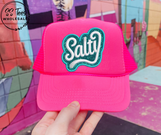Salty Faux Embroidered Hat DTF/Sub Transfer