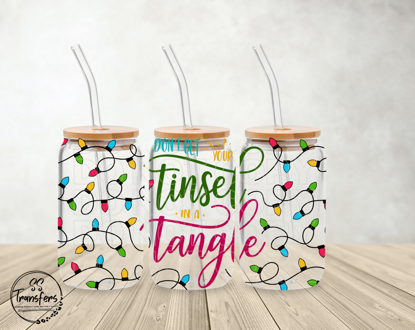 Tinsel in a Tangle Libbey UV Wrap