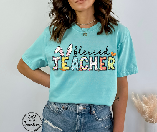 Blessed Teacher DTF Transfer