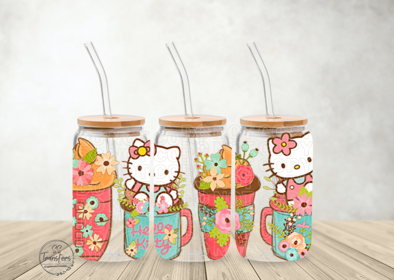 Kitty Coffee Cups Libbey UV Wrap