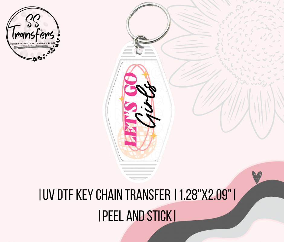 Let's Go Girls Motel UV Keychain