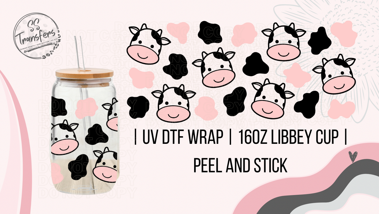 Cute Little Cows Libbey UV Wrap