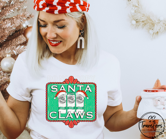 Santa Claws DTF Transfer