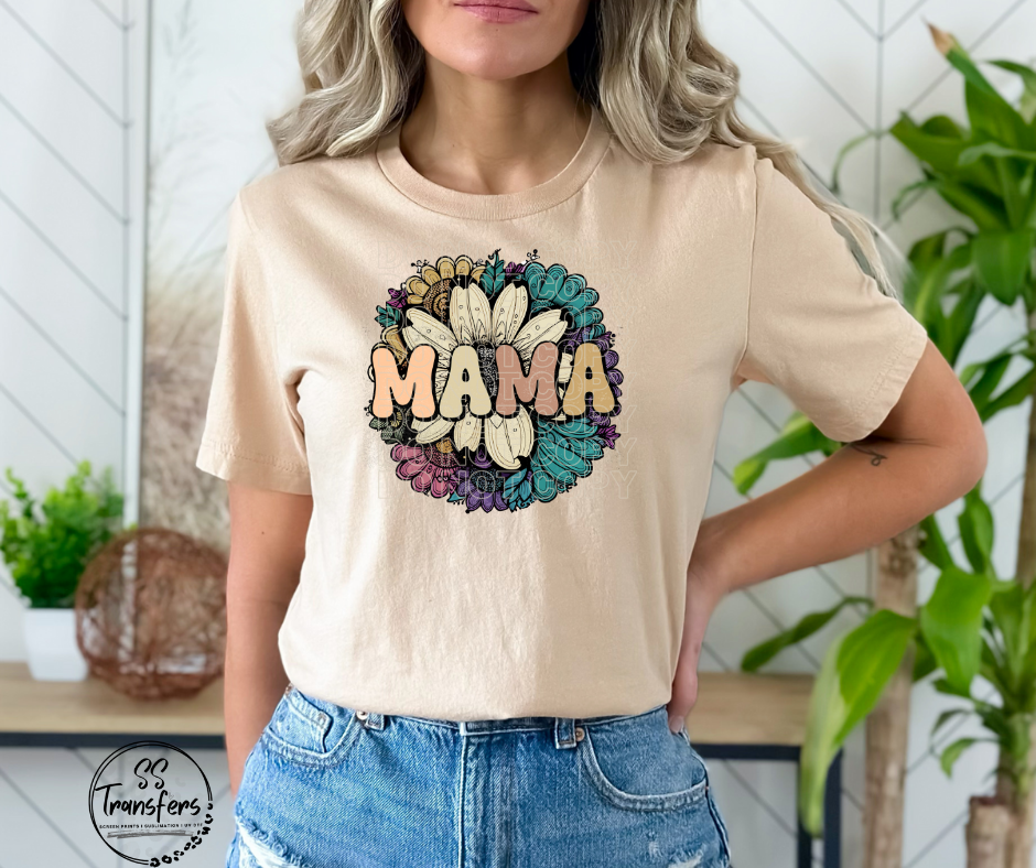 Floral Mama DTF Transfer