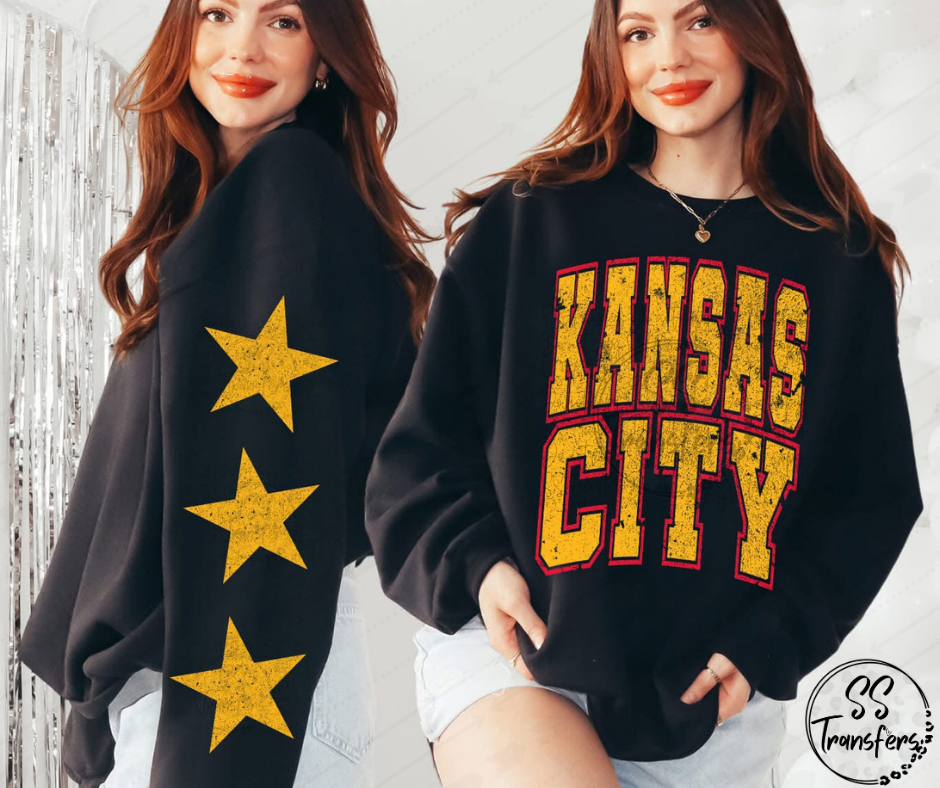 KC Distressed (Multiple Colors) DTF Transfer