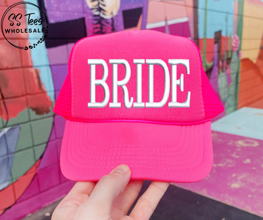 Bride Faux Embroidered Hat DTF/Sub Transfer