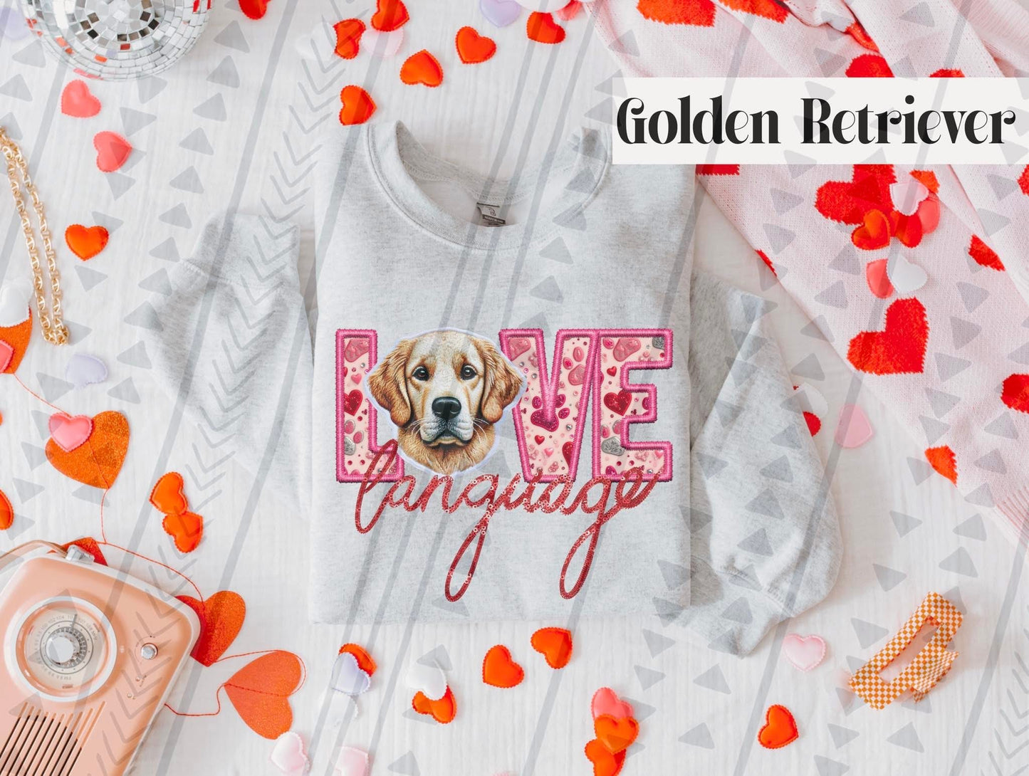 Love Language Valentine Cats and Dogs (Multiple Breeds) DTF Transfer