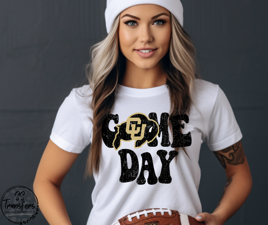 Vintage Game Day C Buffaloes DTF Transfer