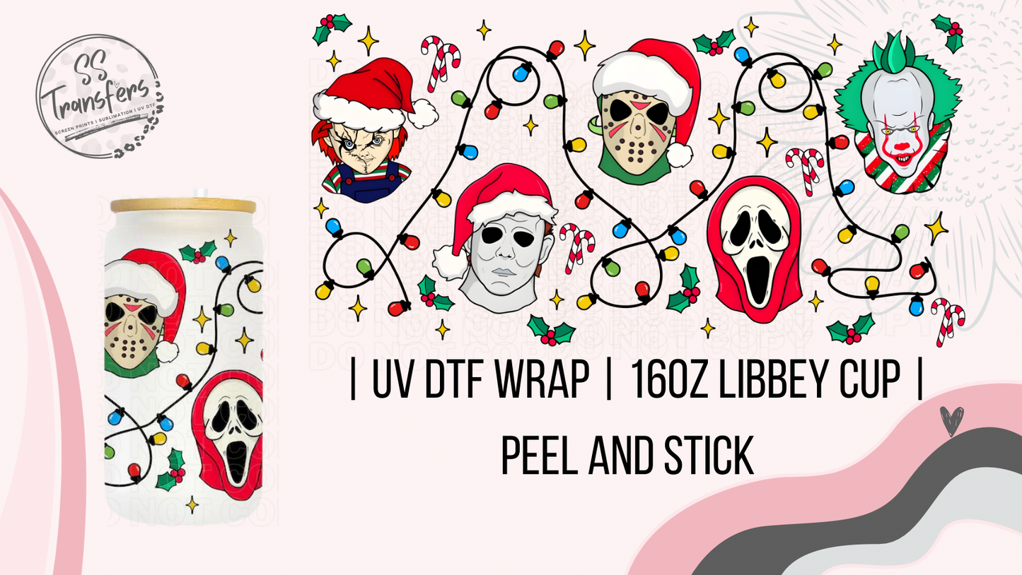 Scary Festive Guys Libbey UV Wrap