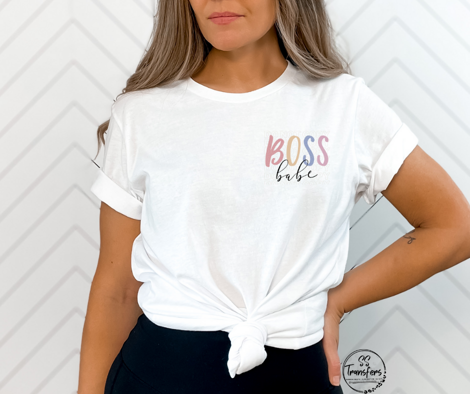 Boss Babe (Multiple Colors) Pocket DTF Transfer
