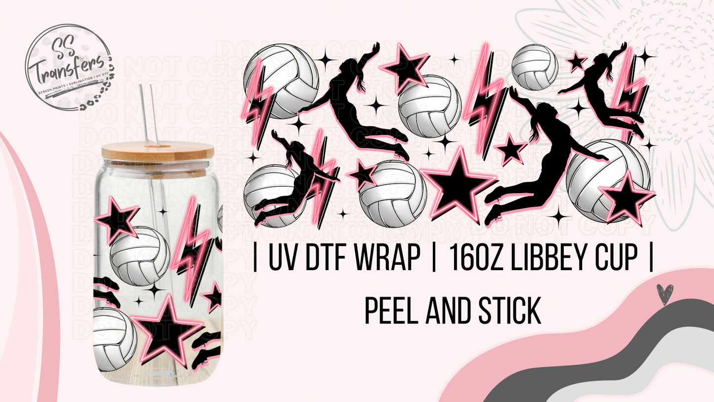 Volleyball and Bolts Libbey UV Wrap