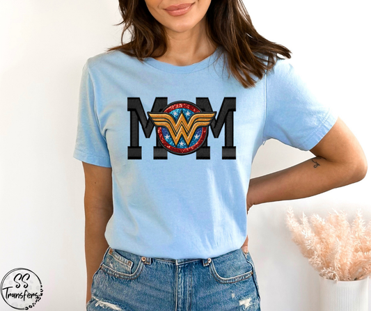 Mom Supers Faux Embroidered (Multiple Choices) DTF Transfer