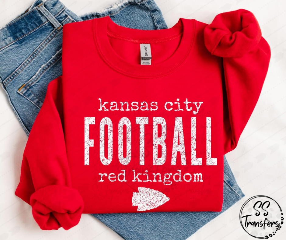 Red Kingdom Distressed (Multiple Colors) DTF Transfer