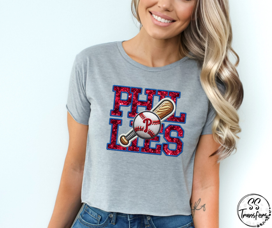 Pro Baseball Faux Embroidered (Multiple Choices) DTF Transfer