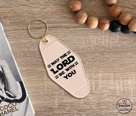 Lord Be With You UV Motel Keychain