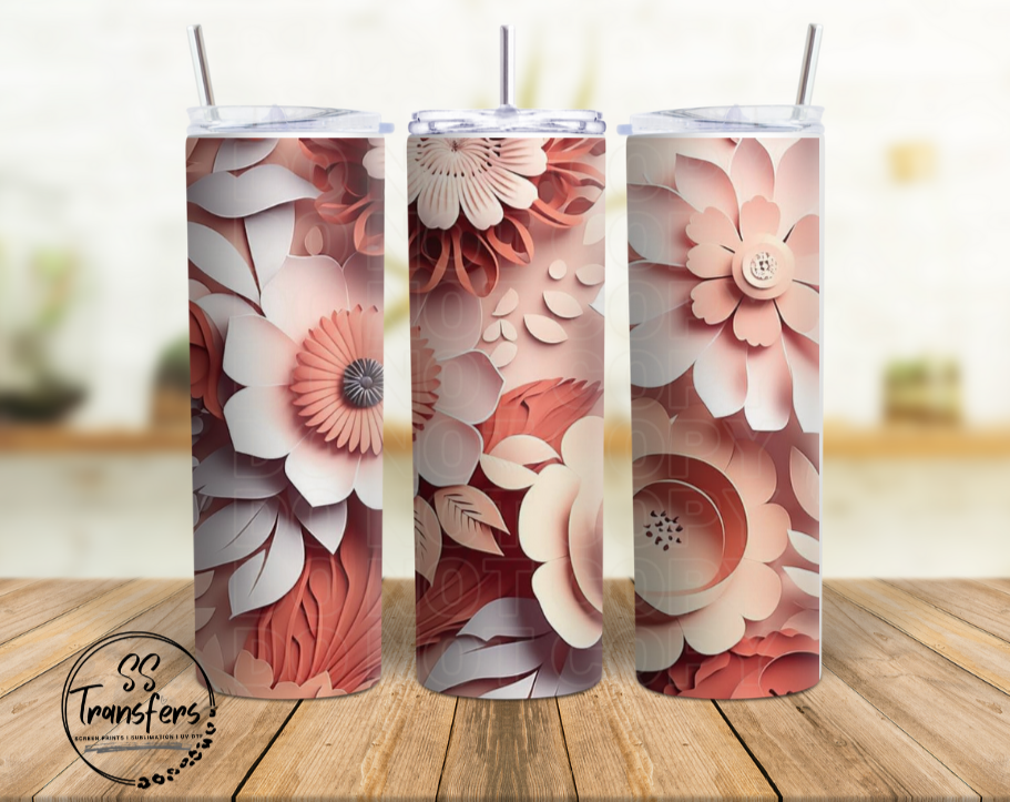 Floral Collage (Multiple Colors) Sub Tumbler Transfer